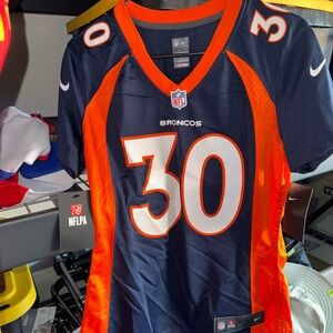 Phillip Lindsay NFL Broncos Navy and Orange Jersey